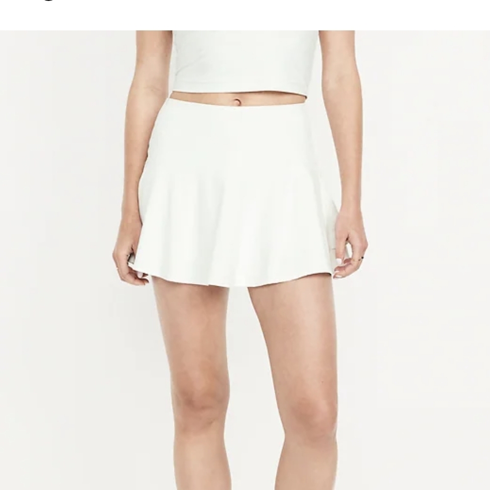 Old Navy White Extra High Rise Skort Size Xxl